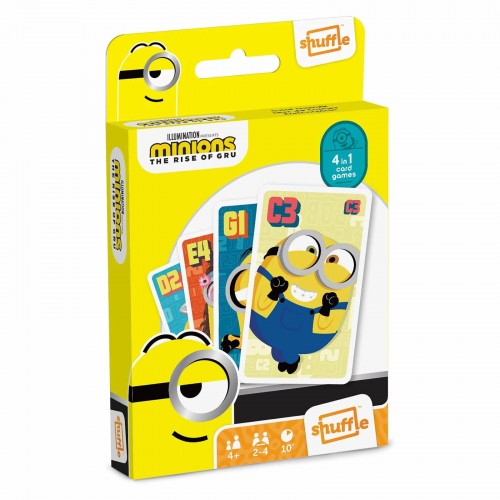 Set jocuri cu carti 4 in 1, Minioni, pentru 2-4 jucatori de peste 4 ani Set jocuri cu carti 4 in 1, Minioni, pentru 2-4 jucatori de peste 4 ani